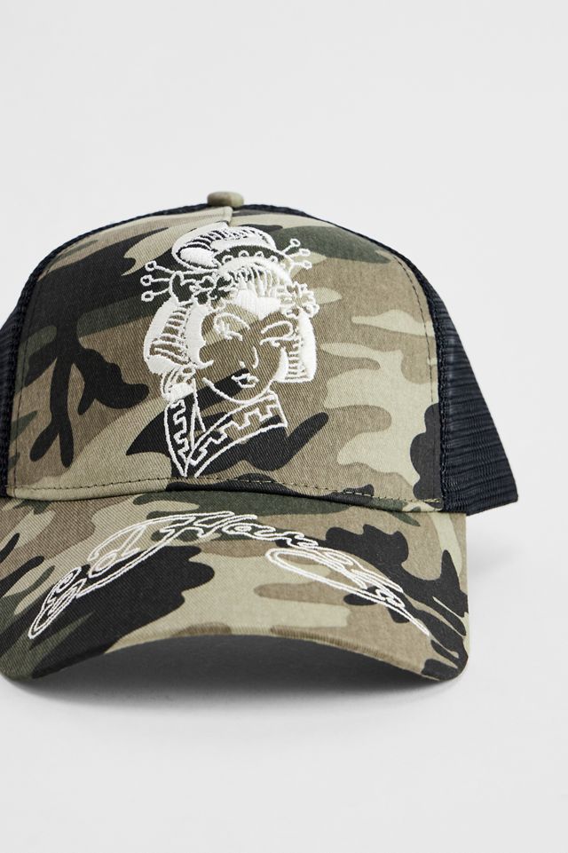 Casquette de camionneur en mesh camouflage Ed Hardy #2