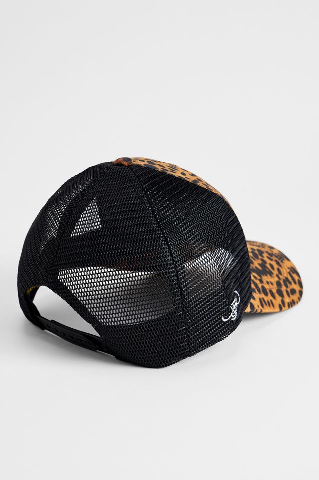 Cappello Trucker a 5 Pannelli con Stampa Leopardata Ed Hardy #3