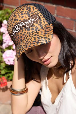 Casquette Trucker 5 Panneaux Imprimé Léopard Ed Hardy