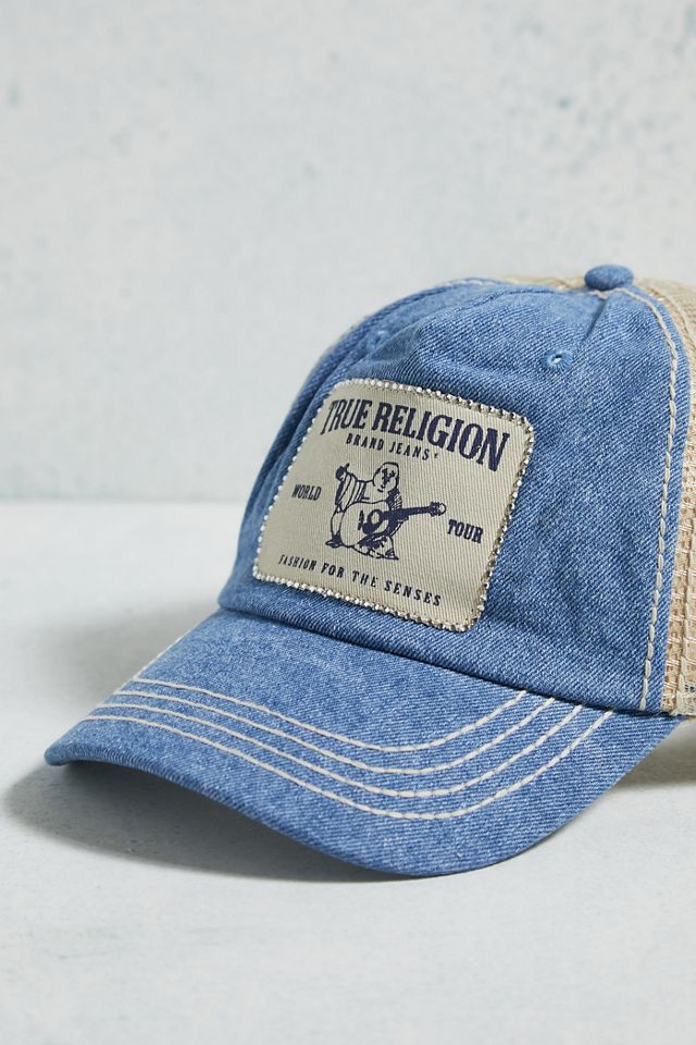 True Religion Crystal Denim Trucker Cap #1
