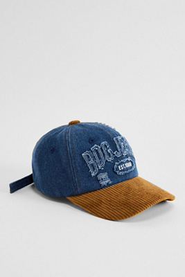 Casquette en denim à blocs de couleur en taille: TAILLE UNIQUE - BDG - Modalova