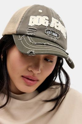 Cappellino da camionista in rete con applicazioni BDG