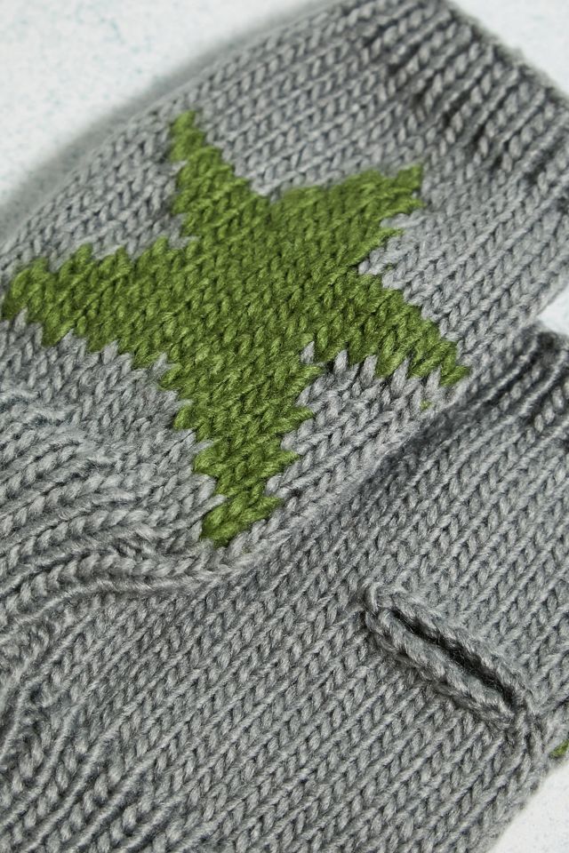 Guanti senza dita UO Star in maglia grossa #3