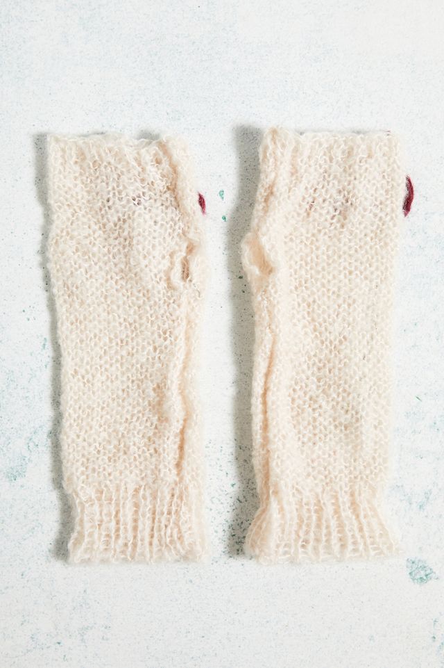 UO Leiter Strick Schleife Fingerlose Handschuhe #3