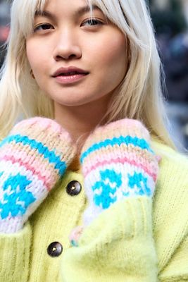 Kimchi Blue Grobstrick-Fingerlose Handschuhe