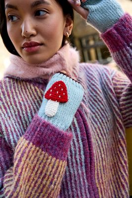 UO Motif Fingerless Gloves