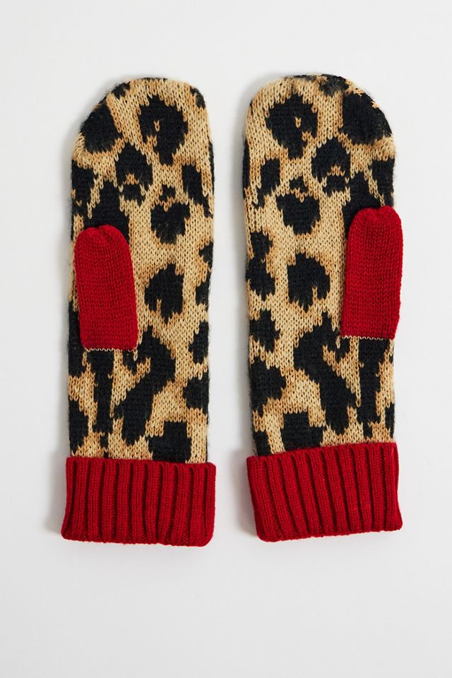 Mitaines Léopard Damson Madder #1