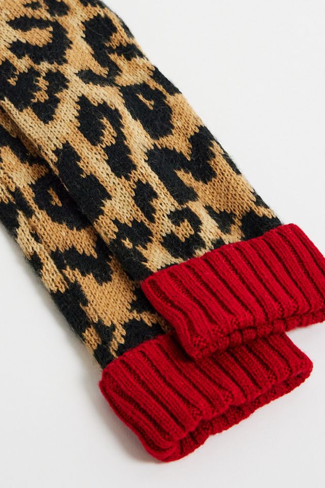 Mitaines Léopard Damson Madder #2