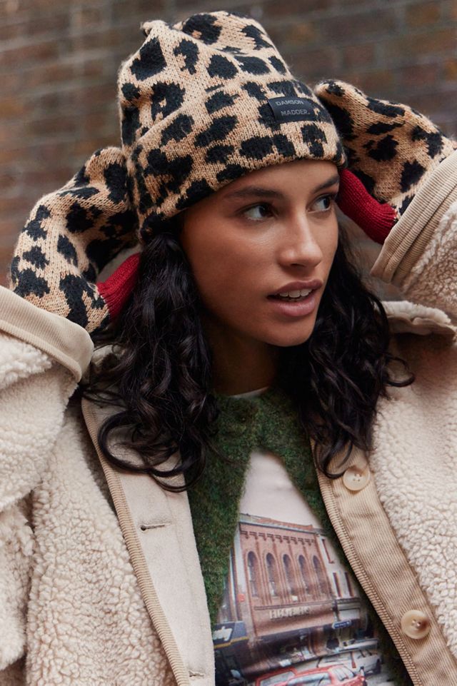 Mitaines Léopard Damson Madder #3