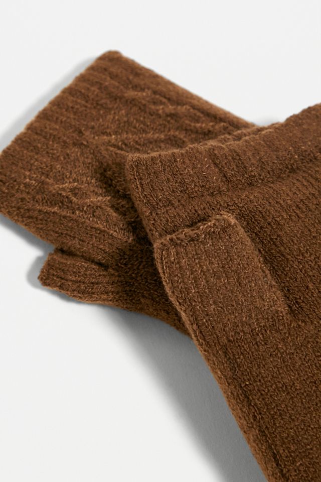 Guanti senza dita Cable Knit #3