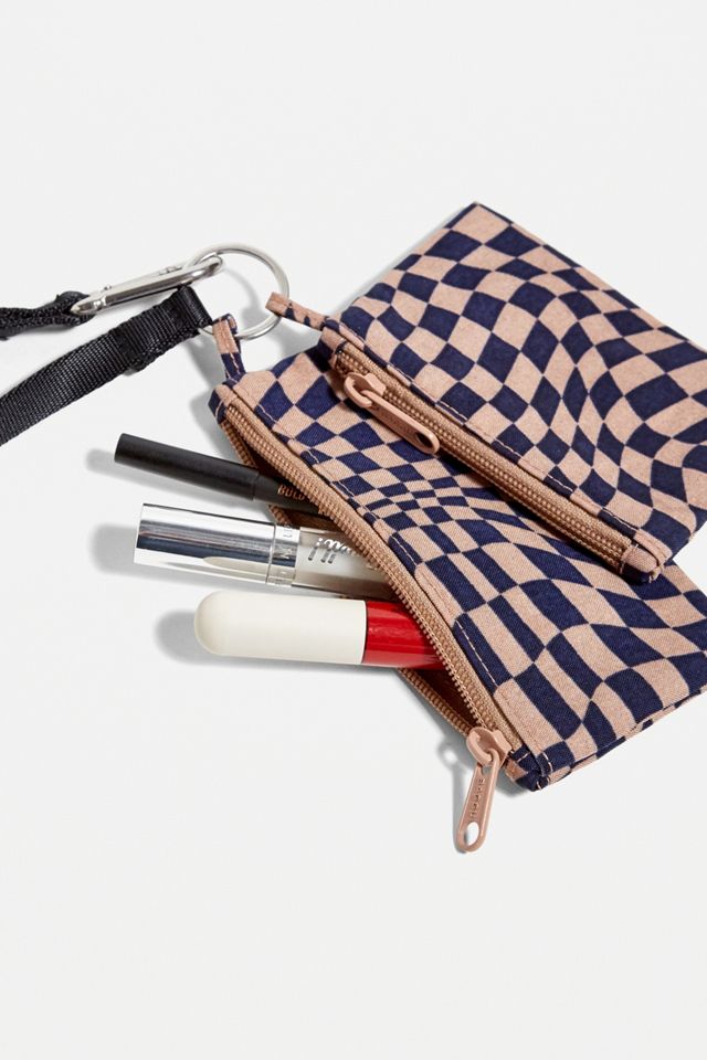 BAGGU Indigo Trippy Checker Juego de bolsas de cordón #1
