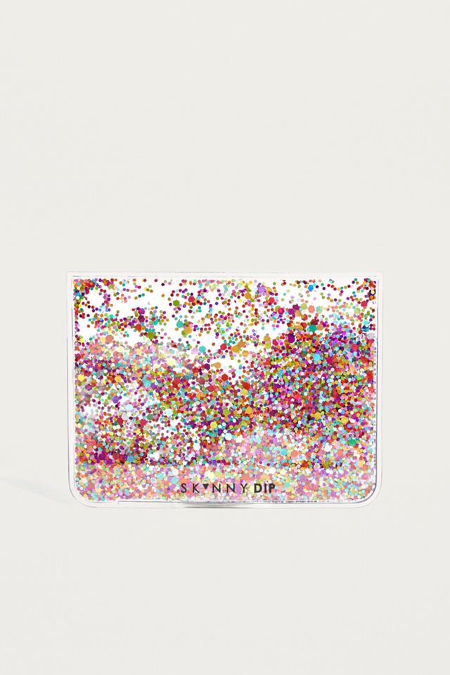 Skinnydip Fiesta Rainbow Glitter Cardholder Wallet #1