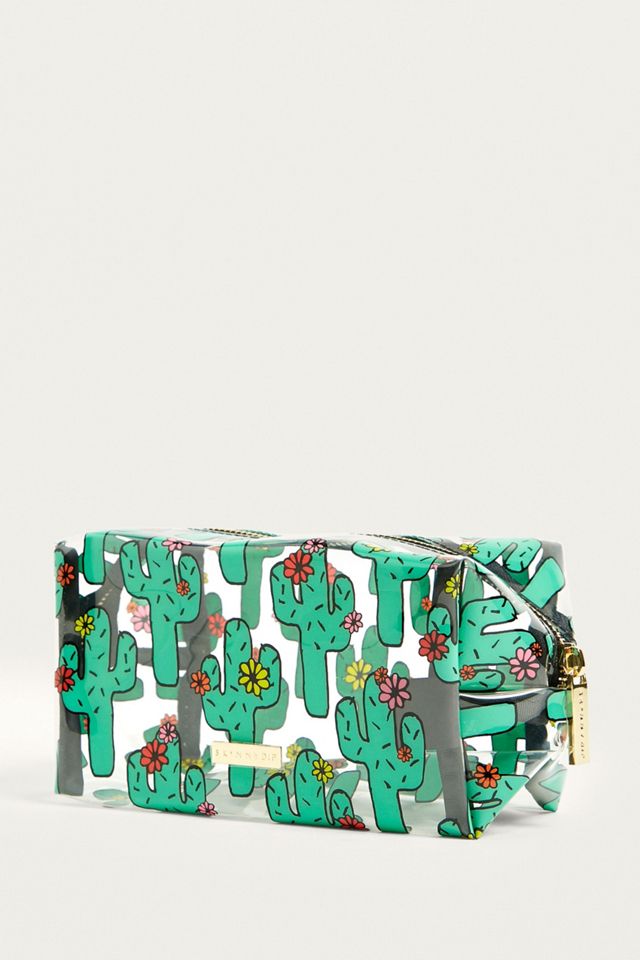 Skinnydip Cactus Print Makeup Bag #1