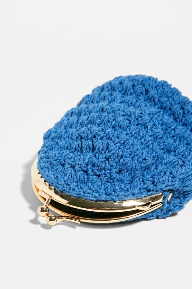Porte-monnaie en tricot à fermoir clip sur le dessus  #2