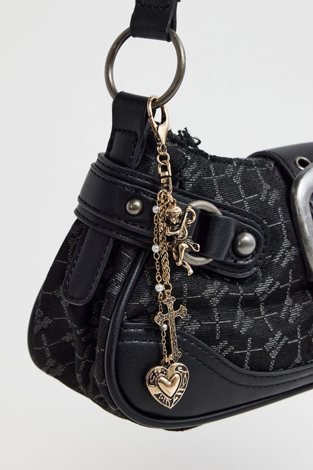 Antique Multi Charm Keyring | Urban Outfitters UK