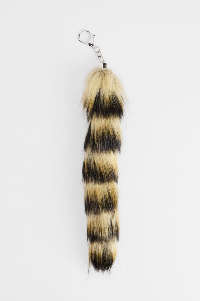 Faux Fur Tail Keyring #1