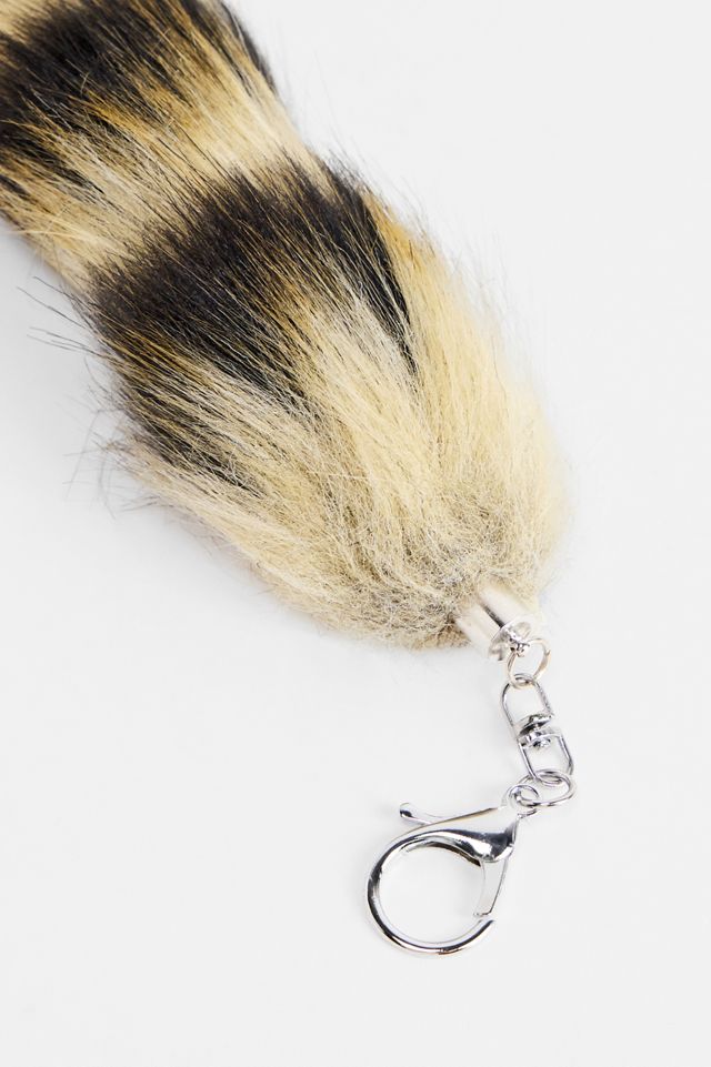 Faux Fur Tail Keyring #2