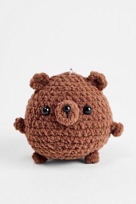 Porte-clés Ours Pudding au Crochet