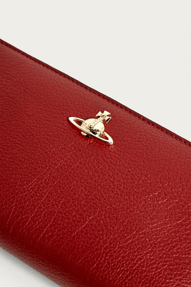 Vivienne Westwood Balmoral Red Zip-Around Leather Wallet #1