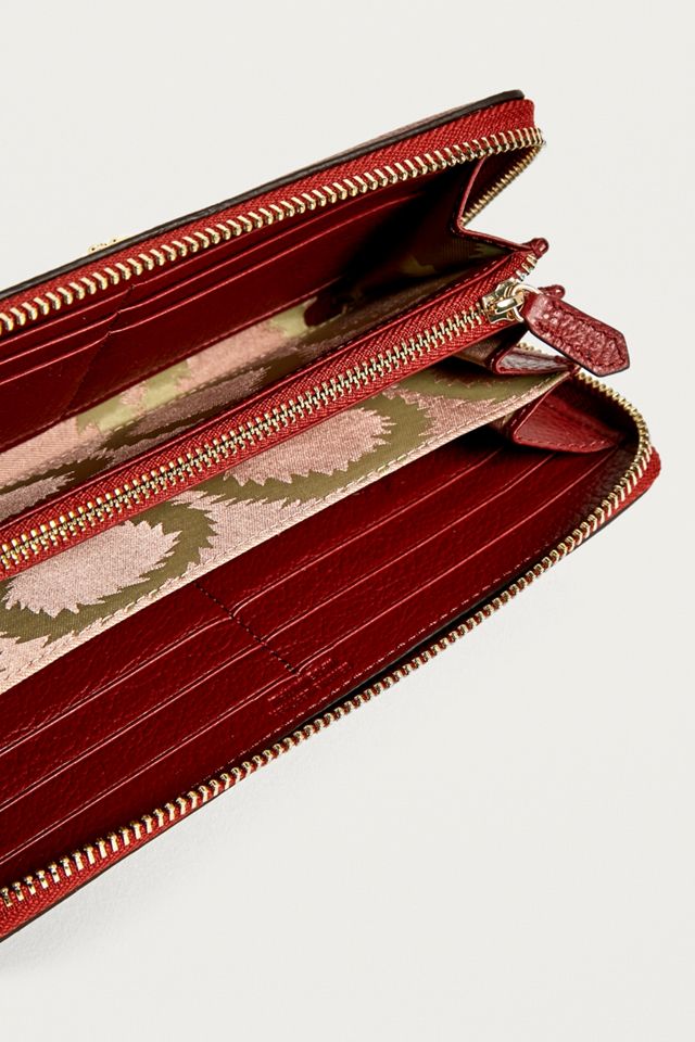 Vivienne Westwood Balmoral Red Zip-Around Leather Wallet #3