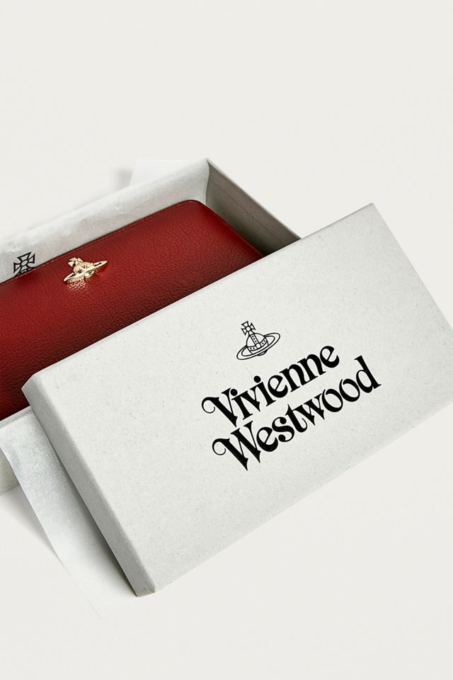 Vivienne Westwood Balmoral Red Zip-Around Leather Wallet #5