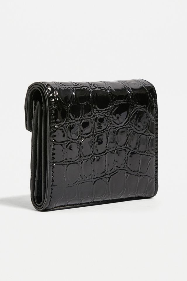 Vivienne Westwood Black Archive Orb Croc-Effect Envelope Wallet #2