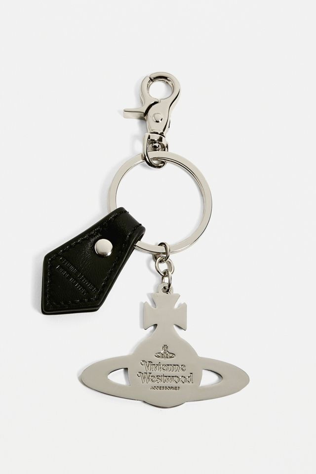 Vivienne Westwood Hammered Silver Orb Keyring #1