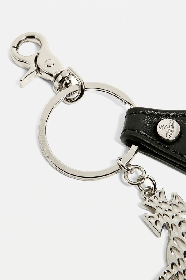 Vivienne Westwood Hammered Silver Orb Keyring #2