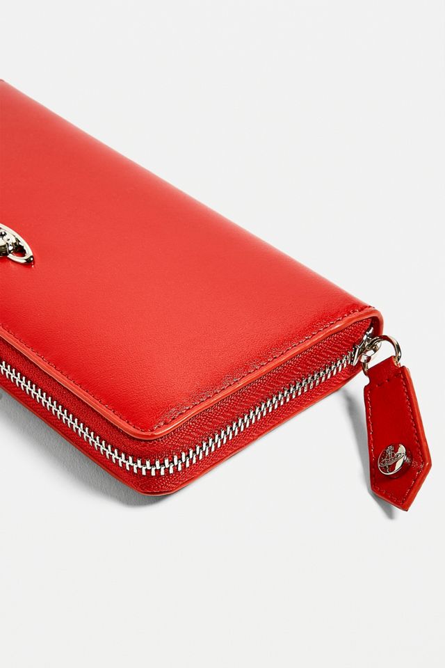 Vivienne Westwood Matilda Portafoglio Rosso Zip #3