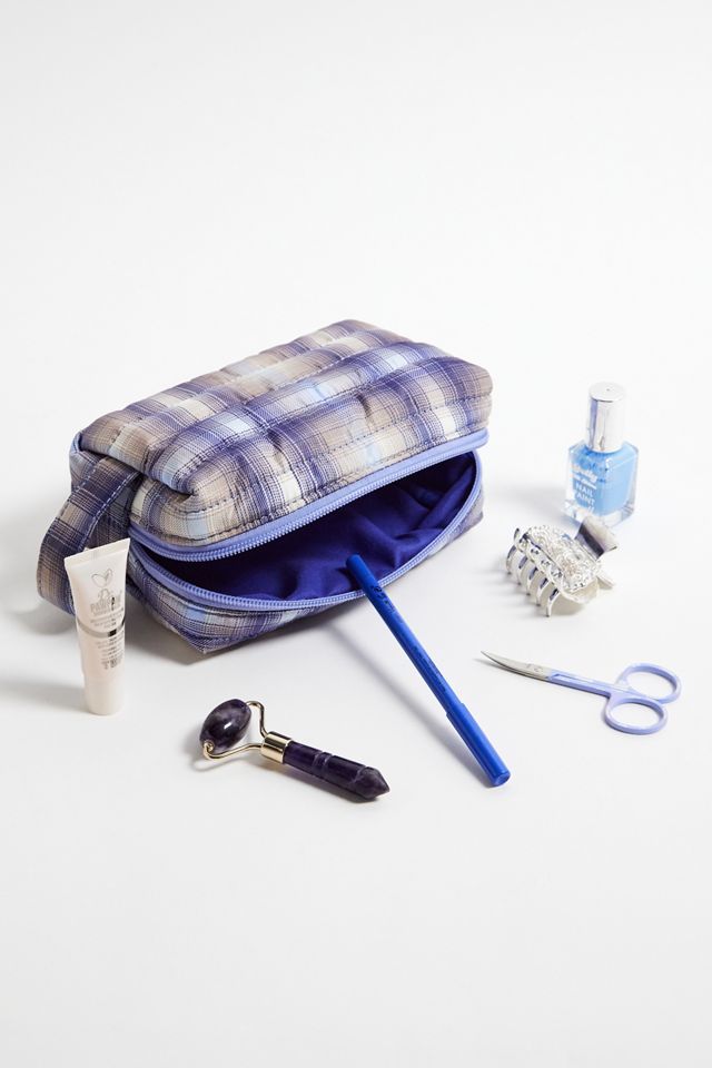 Quilted Check Makeup bag #1