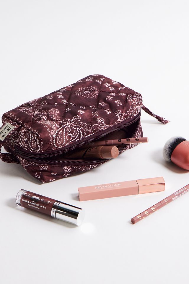 Trousse per il Trucco Trapuntata con Stampa Bandana #1