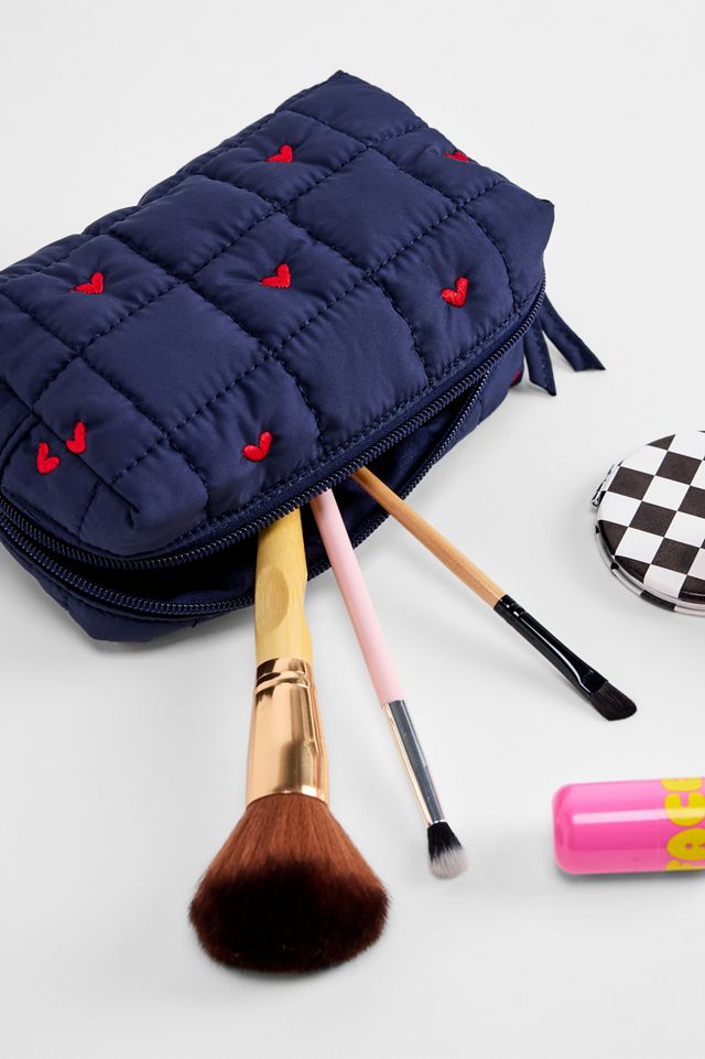 UO Heart Embroidered Makeup Bag #1