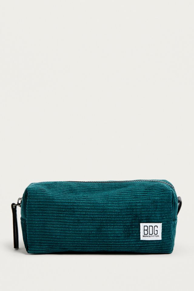 BDG Teal Corduroy Pencil Case #1