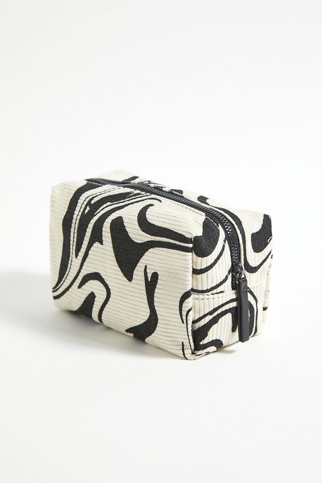 UO Large Wave Print Corduroy Makeup Bag #3