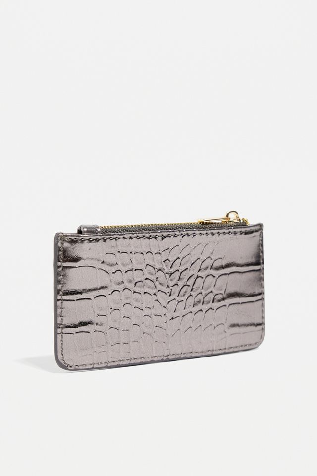 Tarjetero UO Faux Croc #2