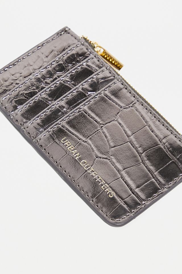 Tarjetero UO Faux Croc #3