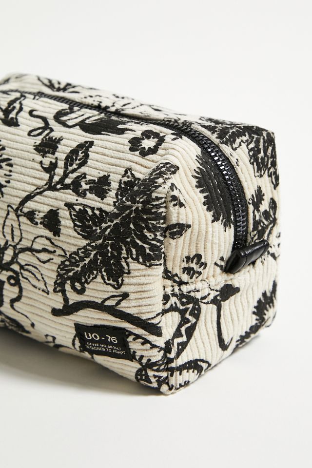 UO Large Tattoo Print Corduroy Makeup Bag #2