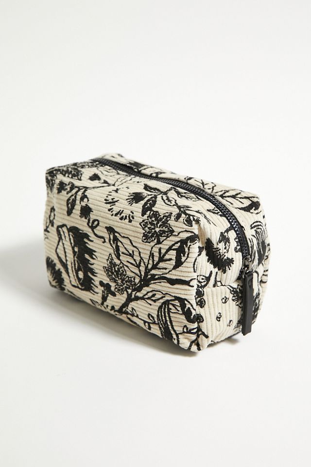 UO Large Tattoo Print Corduroy Makeup Bag #3