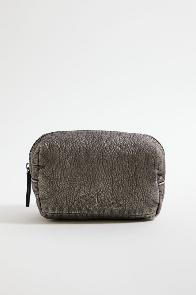 Faux leather makeup online bag