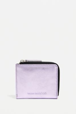 UO Leather Cardholder - Purple ALL at Urban Outfitters