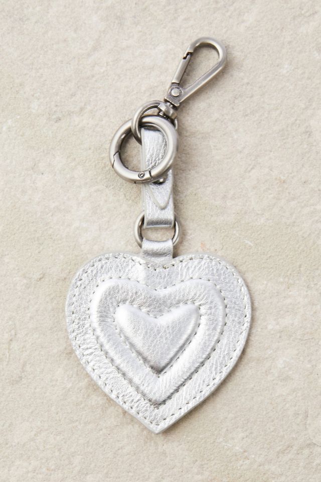 Silver heart clearance keyring