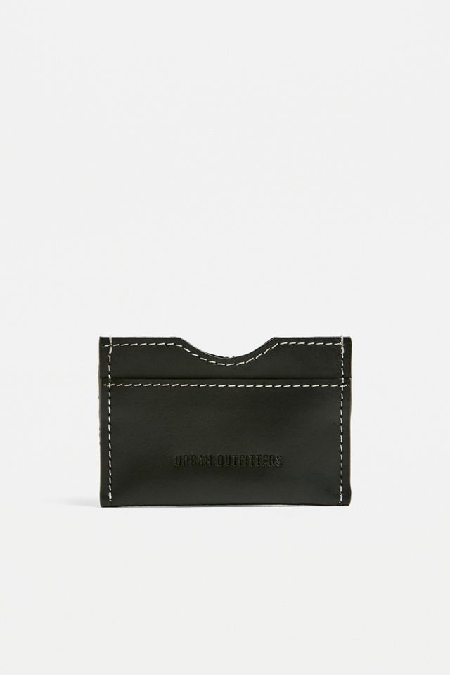 UO Contrast Stitch Leather Cardholder Wallet #2