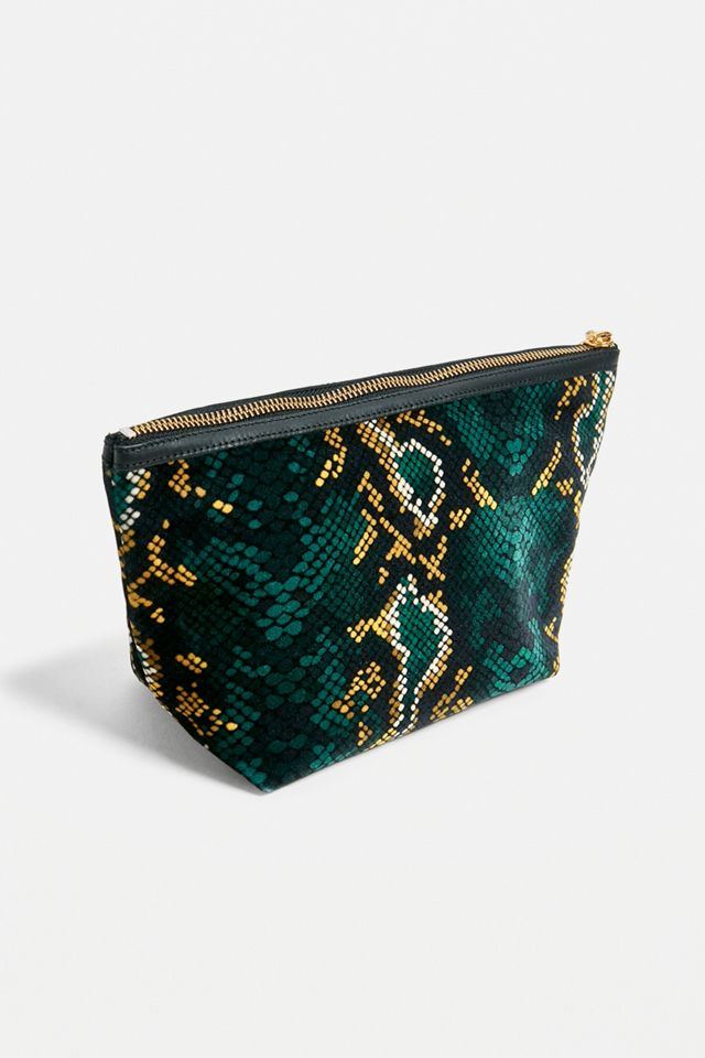 Wouf Snakeskin Velvet Make-Up Bag #2