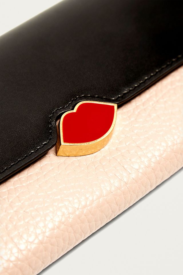 Lulu Guinness Lips Cut-Out Cobra Wallet #2