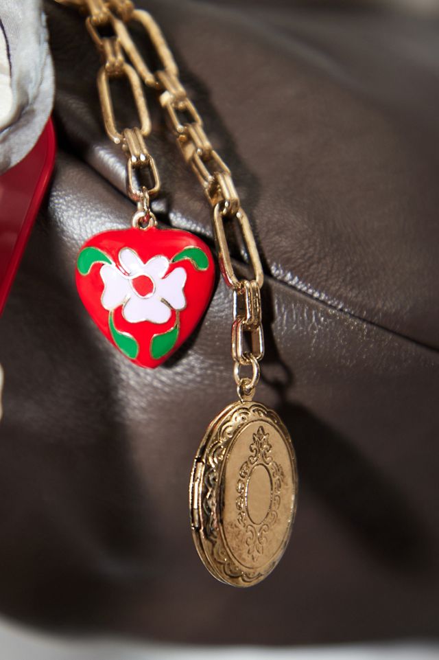 UO Rose Heart Keyring #2