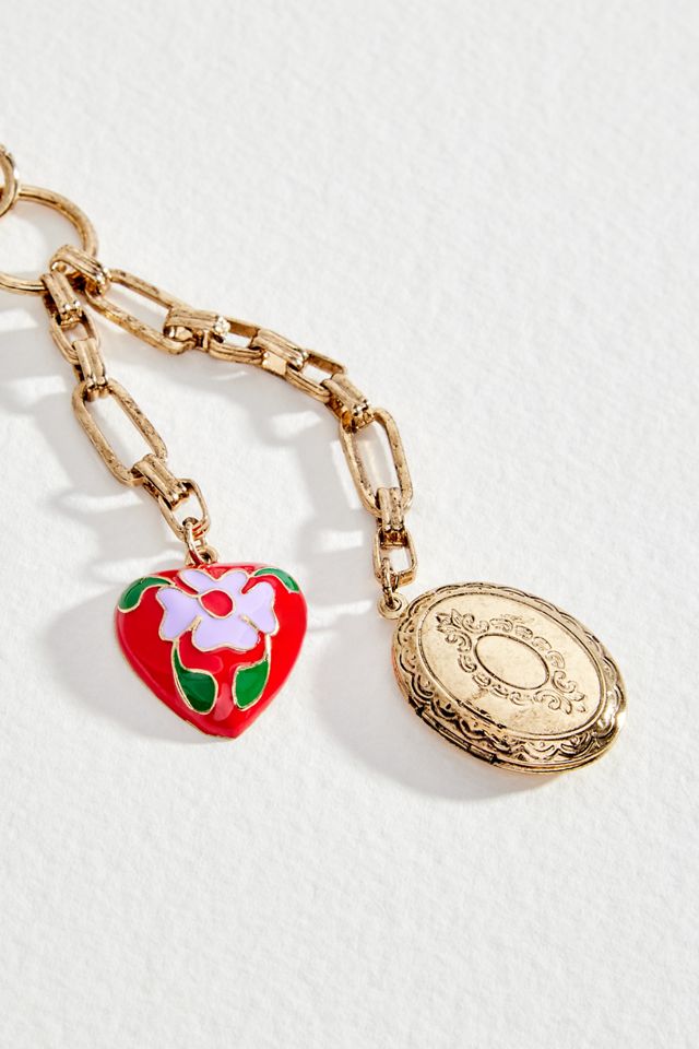 UO Rose Heart Keyring #3