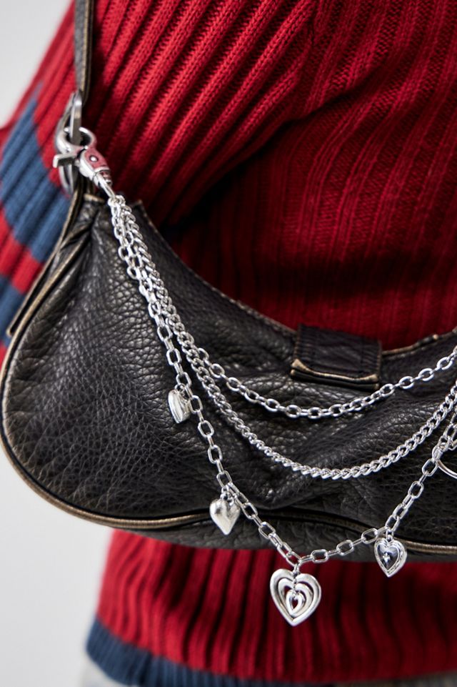 UO Heart Charm Bag Chain #1