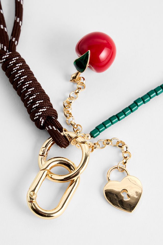 Multi-Charm Apple Keyring #1