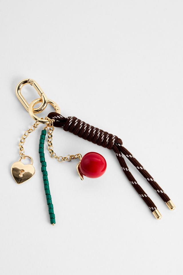 Multi-Charm Apple Keyring #2