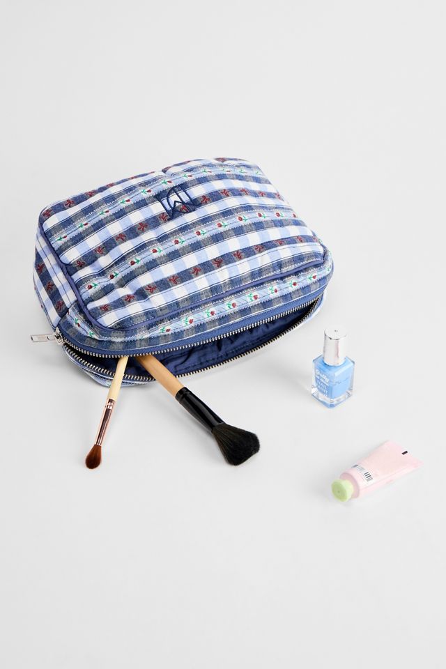 Damson Madder Gingham Makeup Bag #1
